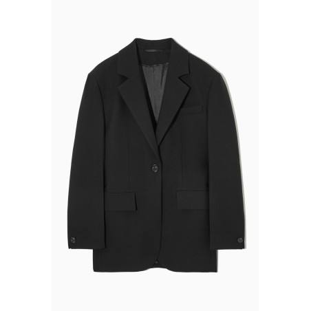 [Neu] COS TAILLIERTER BLAZER AUS WOLL-MIX SCHWARZ